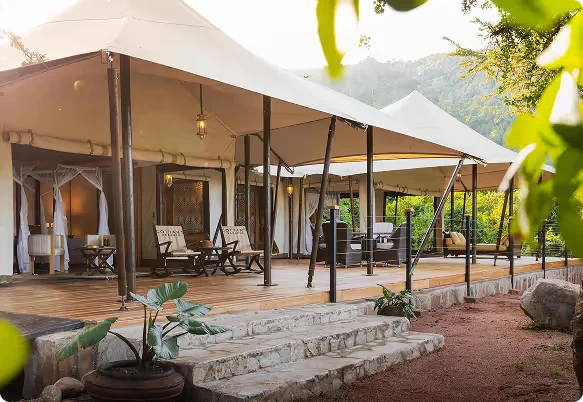 Cottar’s 1920s Camp veranda